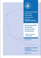 Okładka książki ​Branża przesyłek kurierskich, ekspresowych i paczkowych - wpływ na polską gospodarkę