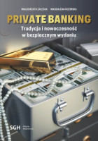 Wizualizacja okładki- kasa fiskalna z pieniędzmi sztabką złota i sznurem pereł