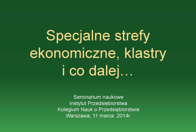 Zdjęcie slajdu z konferencji