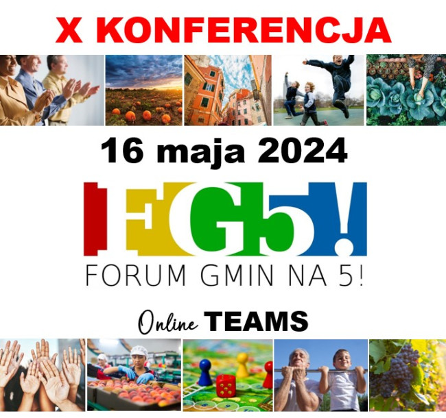 grafika promująca forum gmin na 5 x edycja