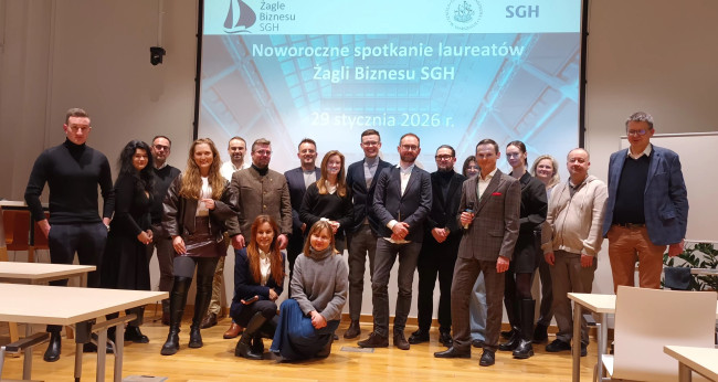 noworoczne spotkanie laureatów i uczestników konkursu Żagle Biznesu
