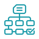 Schemat organizacyjny ikona