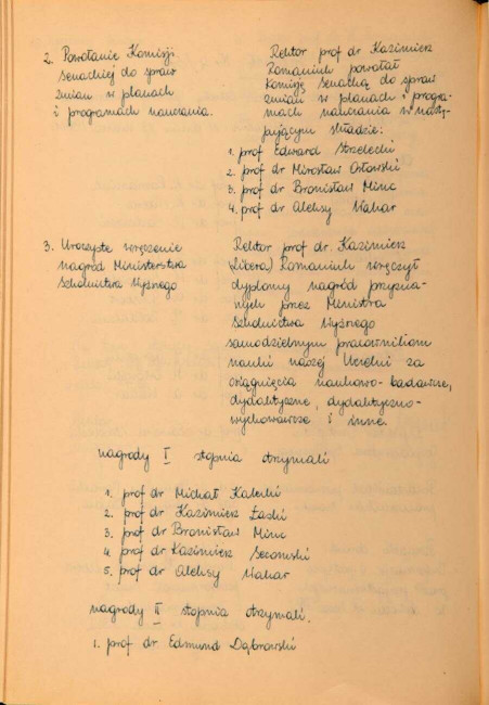 Protokół z posiedzenia Senatu Akademickiego SGPiS w dniu 12 marca 1964 roku