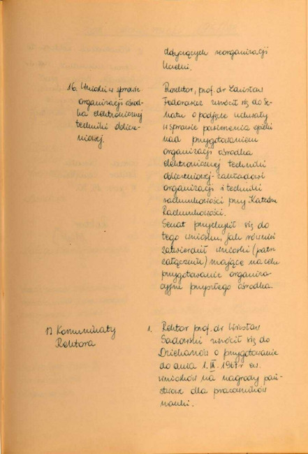 Protokół z posiedzenia Senatu Akademickiego SGPiS w dniu 29 czerwca 1967 roku
