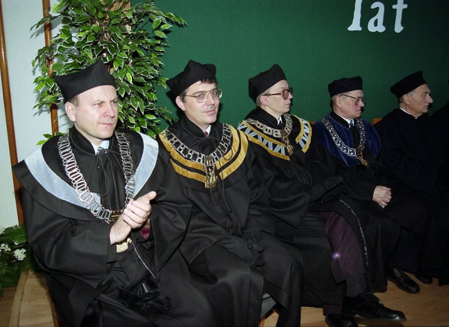 Uroczyste posiedzenie Senatu z okazji 90-lecia SGH, 17 kwietnia 1996 roku