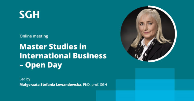 online meeting Master Studies in International Business – open day