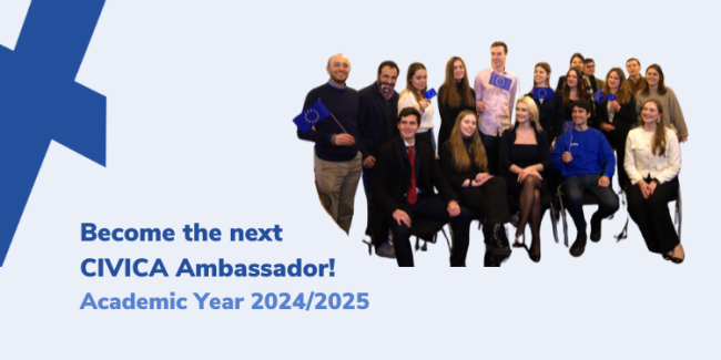 Become the next CIVICA Ambassador! Academic year 2024/2025