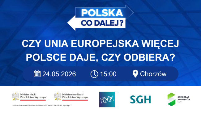 Debata TVP Polska. Co dalej? – Czy Unia Europejska więcej Polsce daje, czy odbiera?