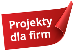 Projekty dla firm naklejka