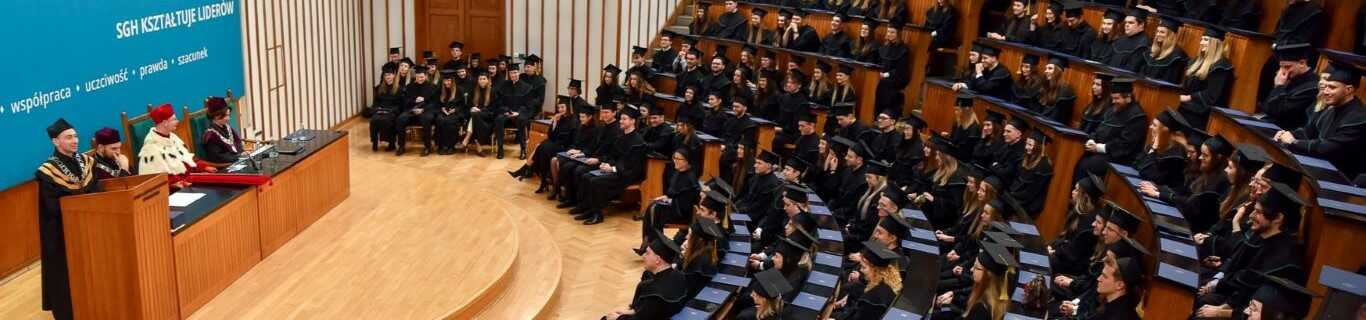 Uroczystość ukończenia studiów w SGH