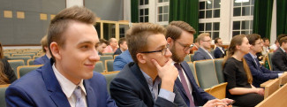 Stydenci podczas wykładu