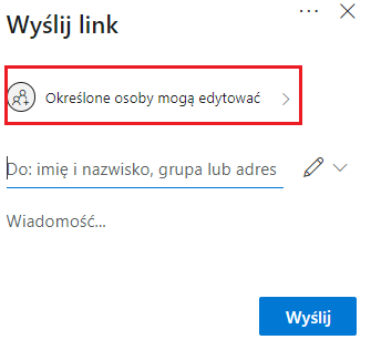 Możliwość edycji udostępnionego pliku w OneDrive screen 2021