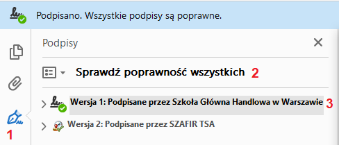 Sprawdzenie poprawności podpisów w Adobe Reader screen 2021