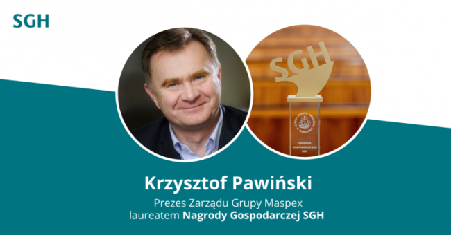 Krzysztof Pawiński – laureat Nagrody Gospodarczej SGH