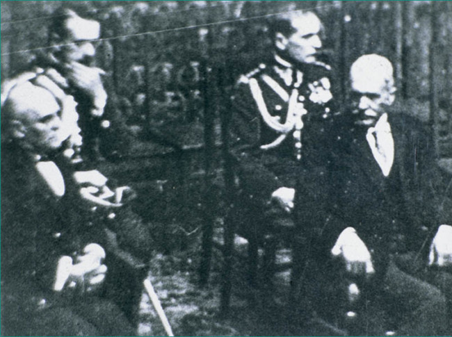 6 listopada 1927 roku. Prezydent Ignacy Mościcki z wizytą w Wyższej Szkole Handlowej