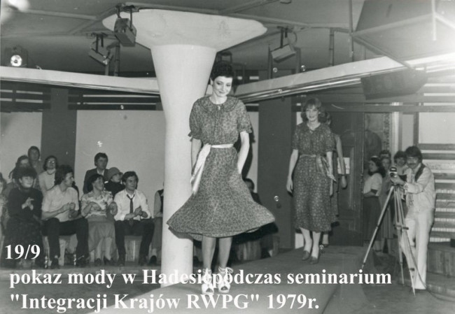 Pokaz mody w klubie studenckim Hades podczas seminarium „Integracja krajów RWPG”, 1978 rok