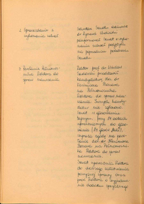 Protokół z posiedzenia Senatu Akademickiego SGPiS w dniu 29 czerwca 1967 roku
