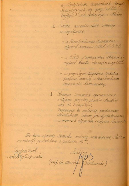Protokół z posiedzenia Senatu Akademickiego SGPiS w dniu 4 czerwca 1970 roku