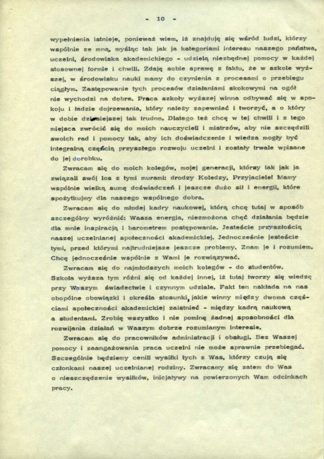 Protokół z uroczystego posiedzenia Senatu Akademickiego SGPiS z dnia 1 lutego 1983 roku