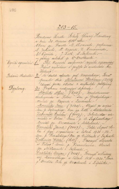 Protokół z posiedzenia Senatu Akademickiego SGH 30 czerwca 1934 roku 