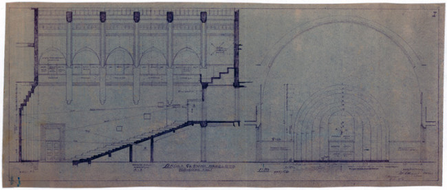 Projekt odbudowy. 1947 rok. Źródło: MAW_IIIb 138-17