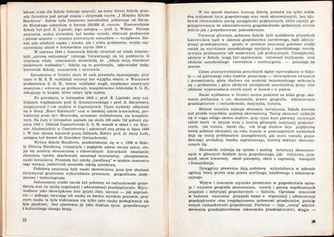 strony składu osobowego i spisu wykładów na rok akademicki 1945/46