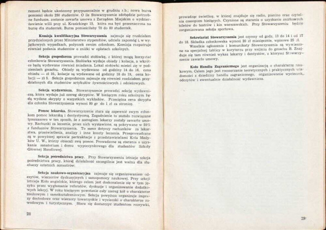 strony składu osobowego i spisu wykładów na rok akademicki 1945/46