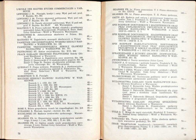 strony składu osobowego i spisu wykładów na rok akademicki 1945/46