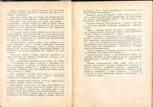 strony składu osobowego i spisu wykładów na rok akademicki 1946/47