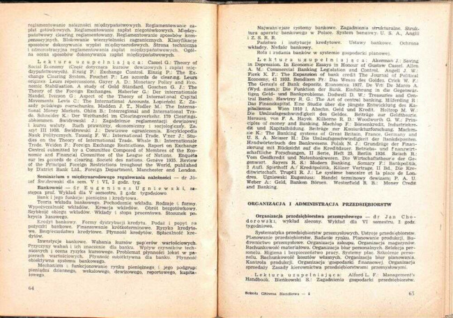 strony składu osobowego i spisu wykładów na rok akademicki 1946/47