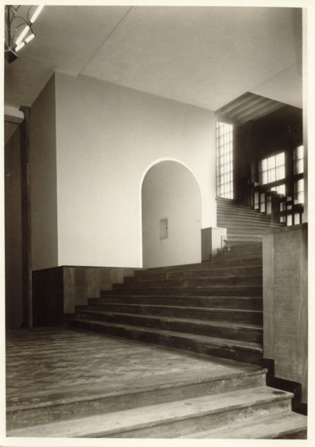 Budynek Biblioteki, schody na I piętro, lata 1930-1933