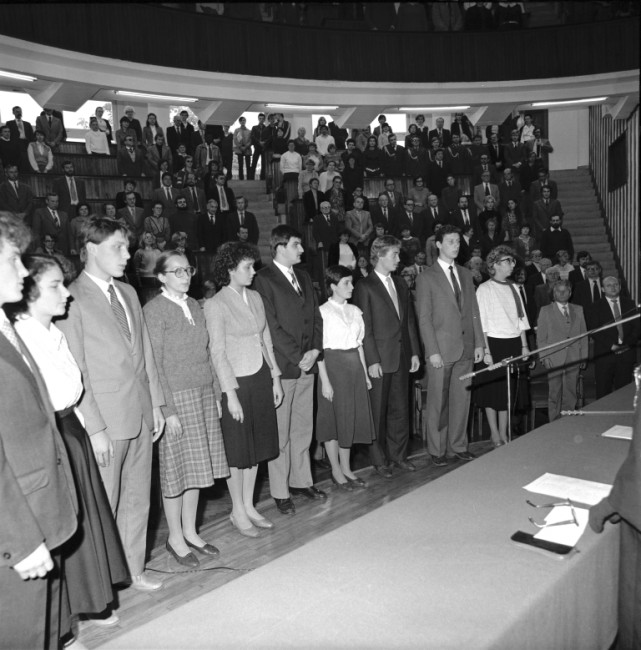 Inauguracja roku akademickiego 1983/1984  Immatrykulacja