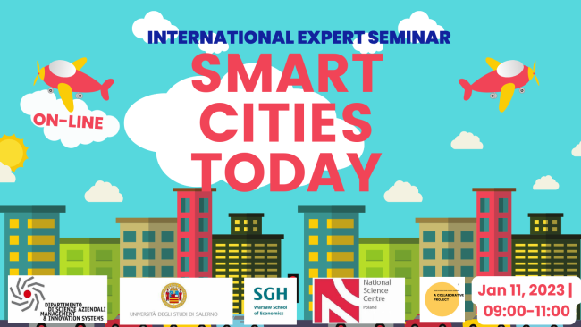 grafika promująca webinarium smart cities today