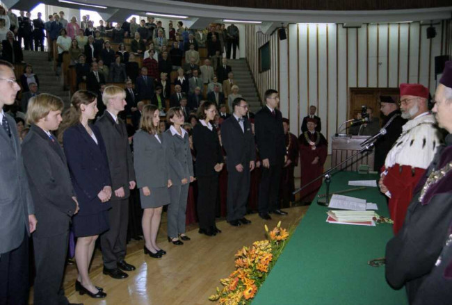 Inauguracja roku akademickiego 2000/2001. Immatrykulacja