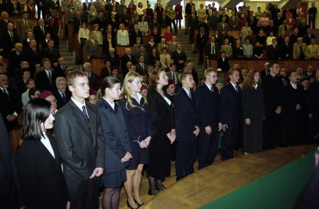 Inauguracja roku akademickiego 2001/2002. Immatrykulacja
