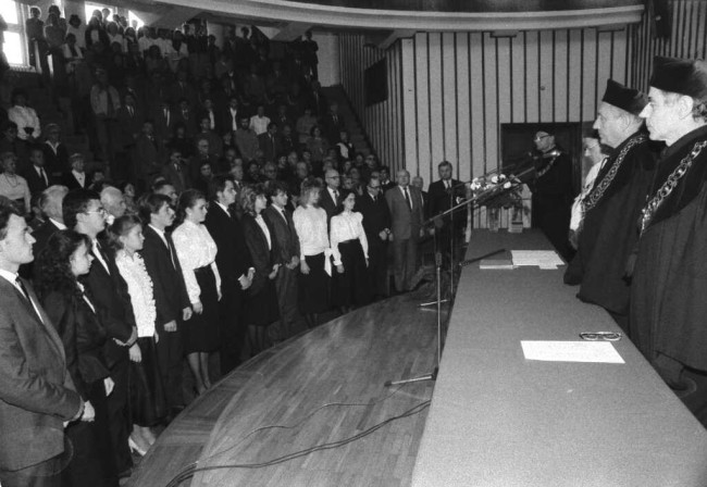 Inauguracja roku akademickiego 1988/1989. Immatrykulacja