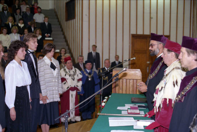 Inauguracja roku akademickiego 1991/1992. Immatrykulacja