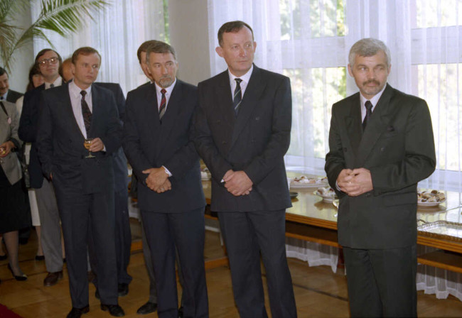 Inauguracja roku akademickiego 1991/1992. Spotkanie w Sali Senatu