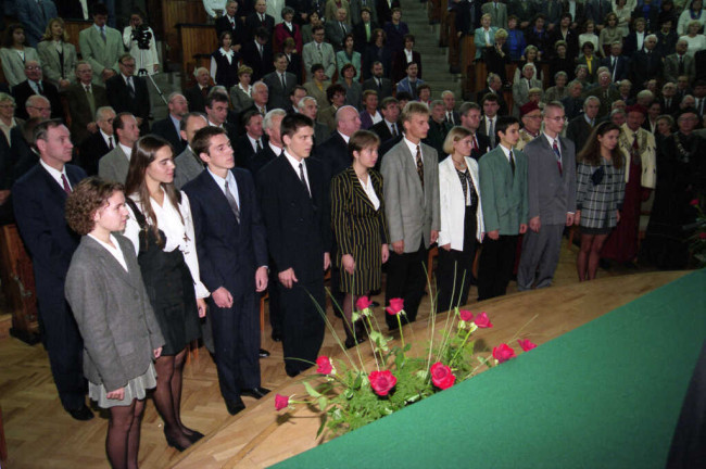 Inauguracja roku akademickiego 1995/1996. Immatrykulacja