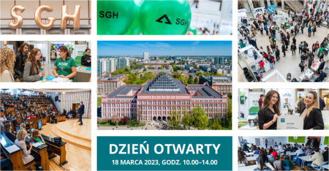 grafika promująca wydarzenie: dzień otwarty – 18 marca 2023, godz. 10.00-14.00 