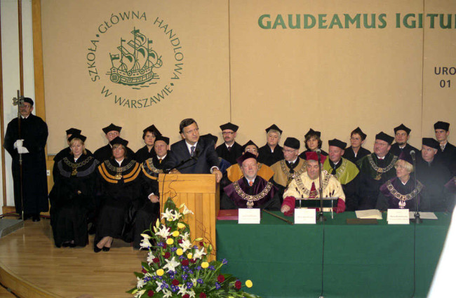 Inauguracja roku akademickiego 2006-2007. Wykład wygłasza José Manuel Durão Barroso – przewodniczący Komisji Europejskiej