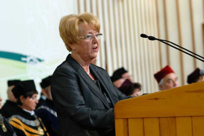 Inauguracja roku akademickiego 2008/2009. Wykład inauguracyjny wygłasza prof. Maria Romanowska