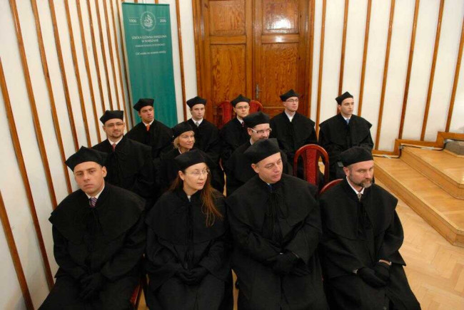 Inauguracja roku akademickiego 2009/2010. Członkowie Senatu