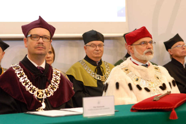 Inauguracja roku akademickiego 2016/2017. Na zdjęciu: prof. Piotr Wachowiak, prorektor SGH, JM rektor prof. Marek Rocki