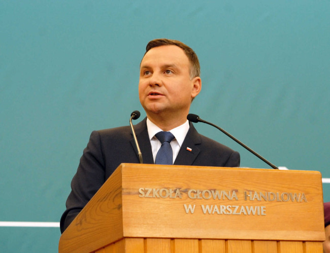 Inauguracja roku akademickiego 2017/2018. Przemawia prezydent RP Andrzej Duda