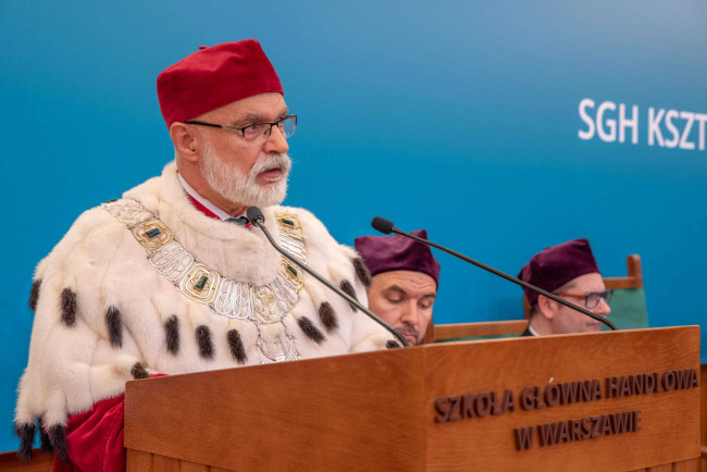 Inauguracja roku akademickiego 2019/2020.​​ Rektor prof. Marek Rocki 