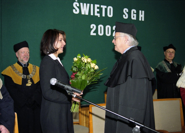 Uroczystość nadania tytułu doktora honoris causa SGH profesorowi Ronaldowi W. Jonesowi