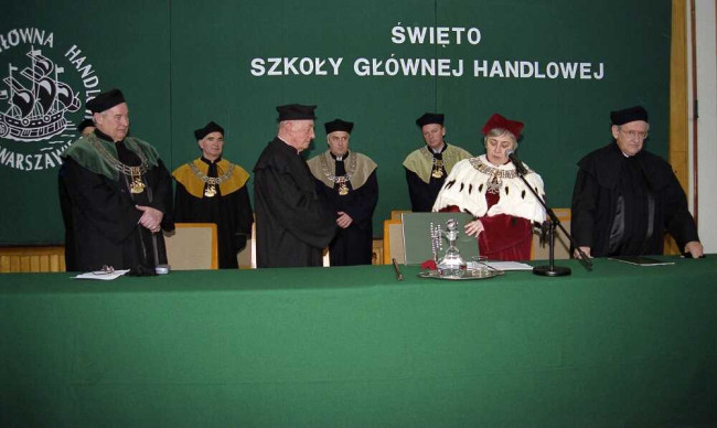 Uroczystość nadania tytułu doktora honoris causa SGH profesorowi Zdzisławowi Fedorowiczowi