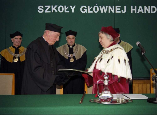 Uroczystość nadania tytułu doktora honoris causa SGH profesorowi Zdzisławowi Fedorowiczowi