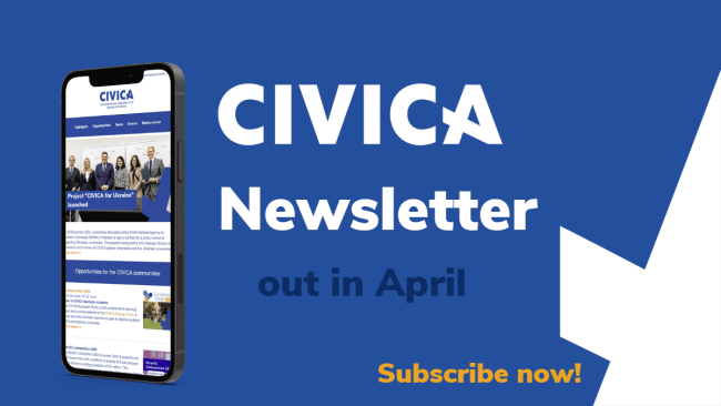 CIVICA Newsletter out in April. Subscribe now!